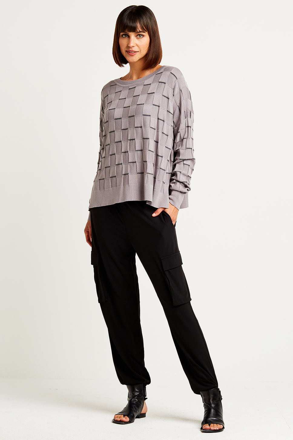 Matte Jersey Easy Cargo Pants