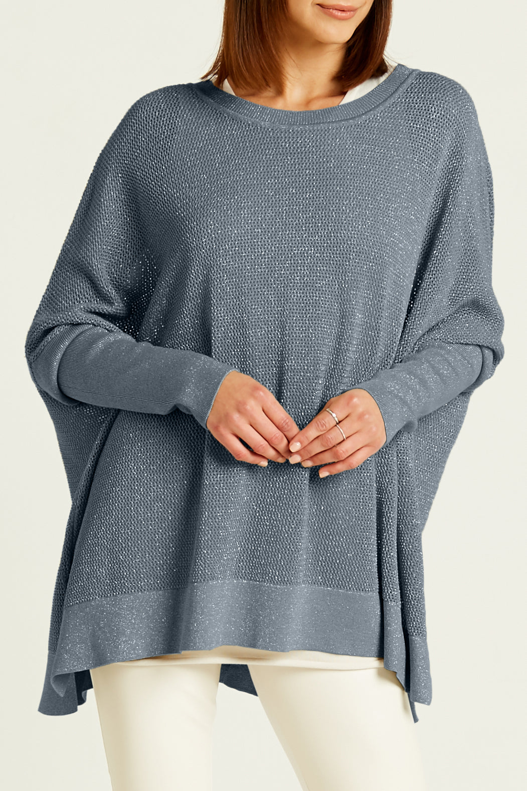 Pima Cotton Metallic Seed Stitch