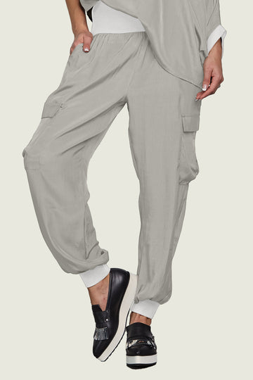 Washable Silk Cargo Pants