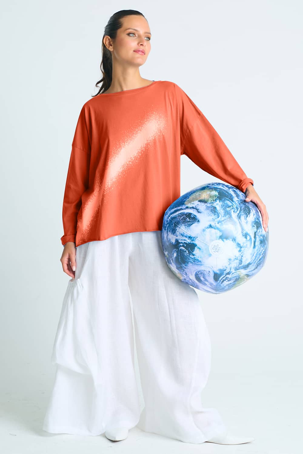 Pima Cotton Bleached Luxury Boxy T