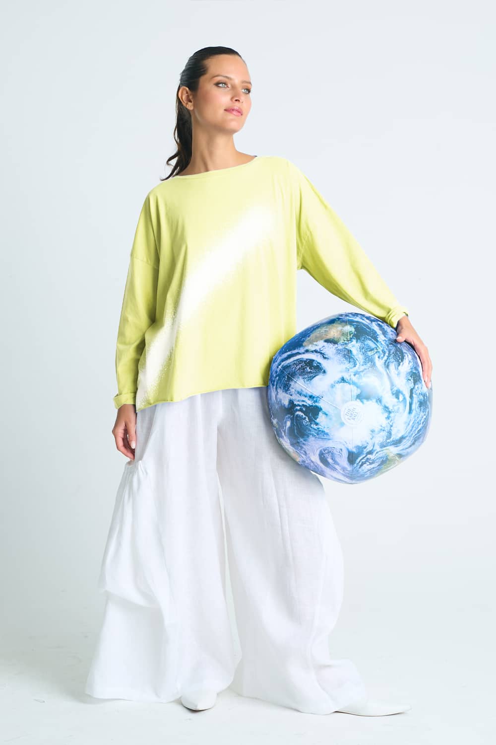 Pima Cotton Bleached Luxury Boxy T