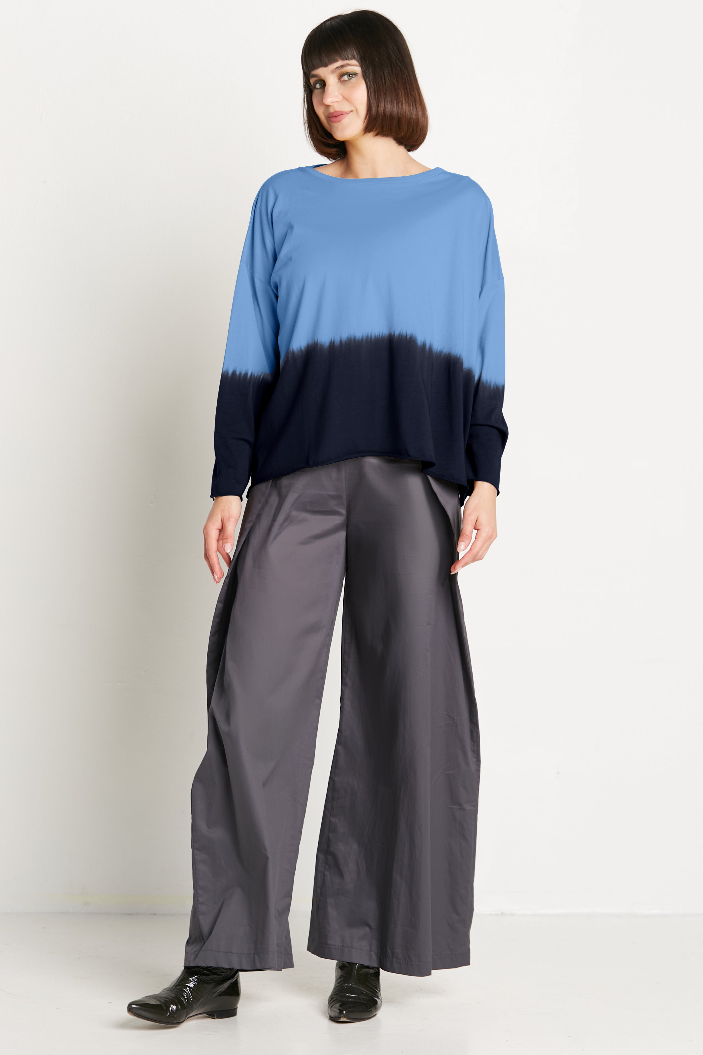 Pima Cotton Dip Dyed Luxury Boxy T