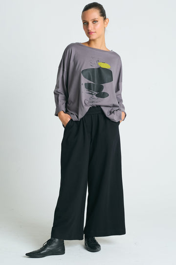 Pima Cotton Hot Rocks Luxury Boxy Tee