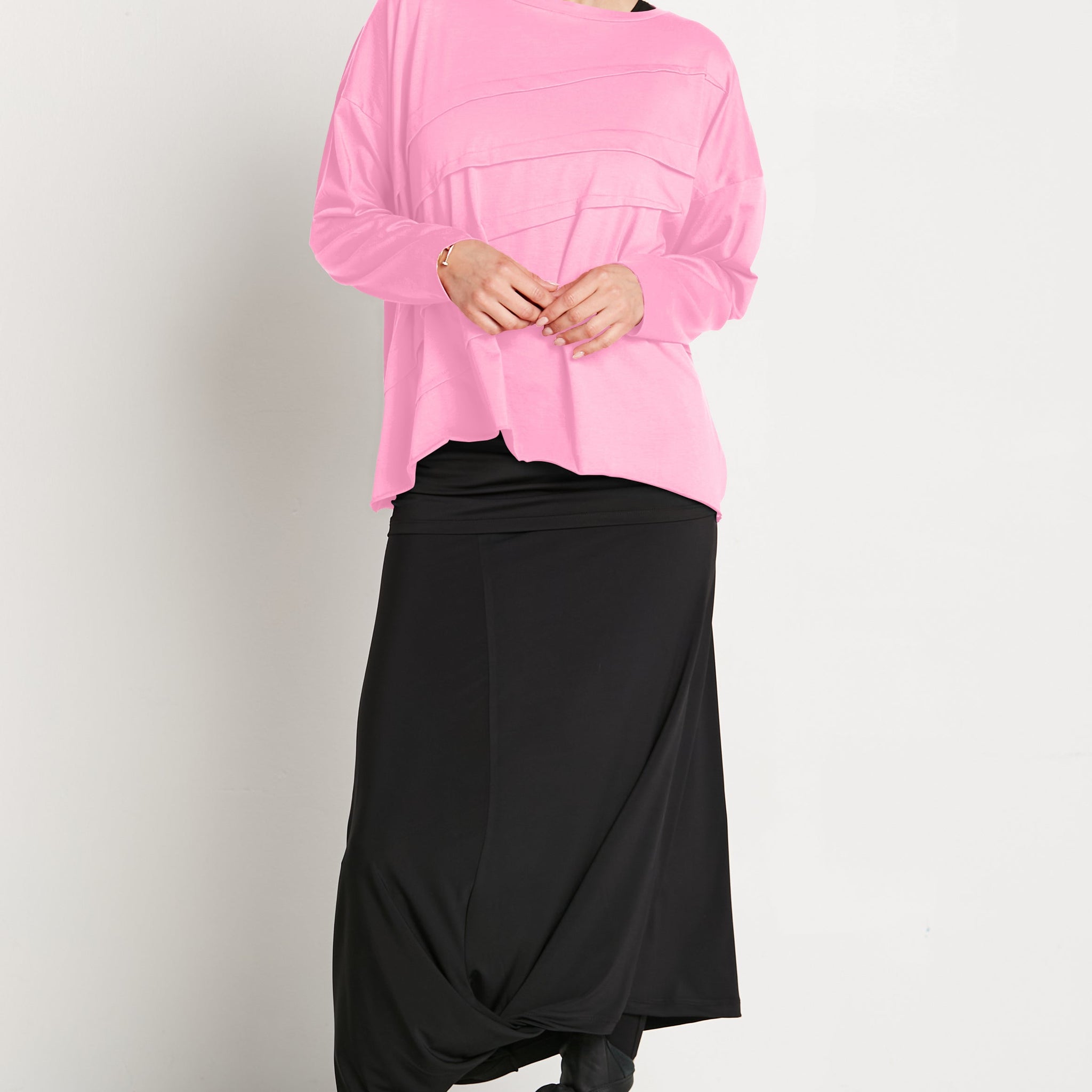 Pima Cotton Tucked Luxury Boxy Tee
