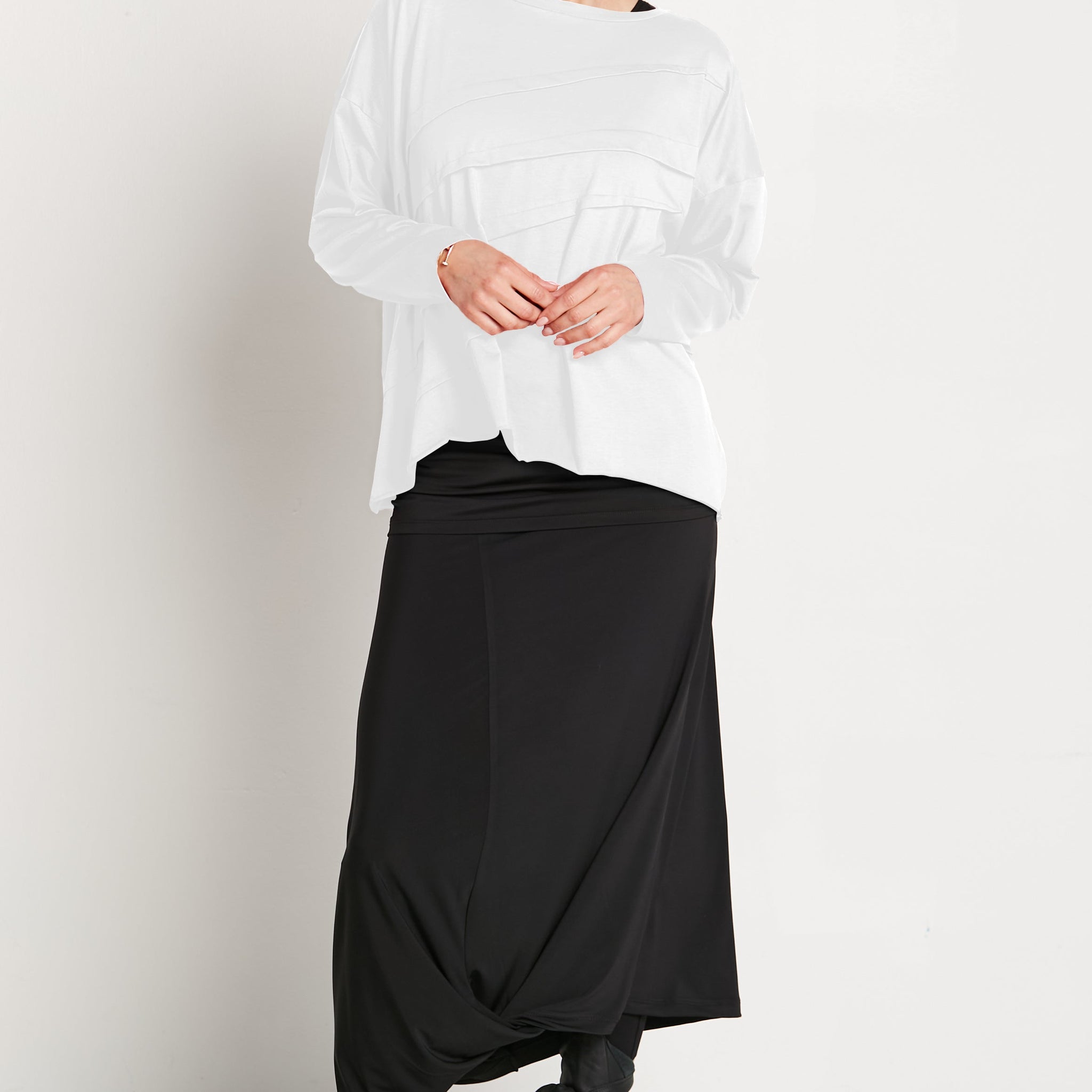 Pima Cotton Tucked Luxury Boxy T