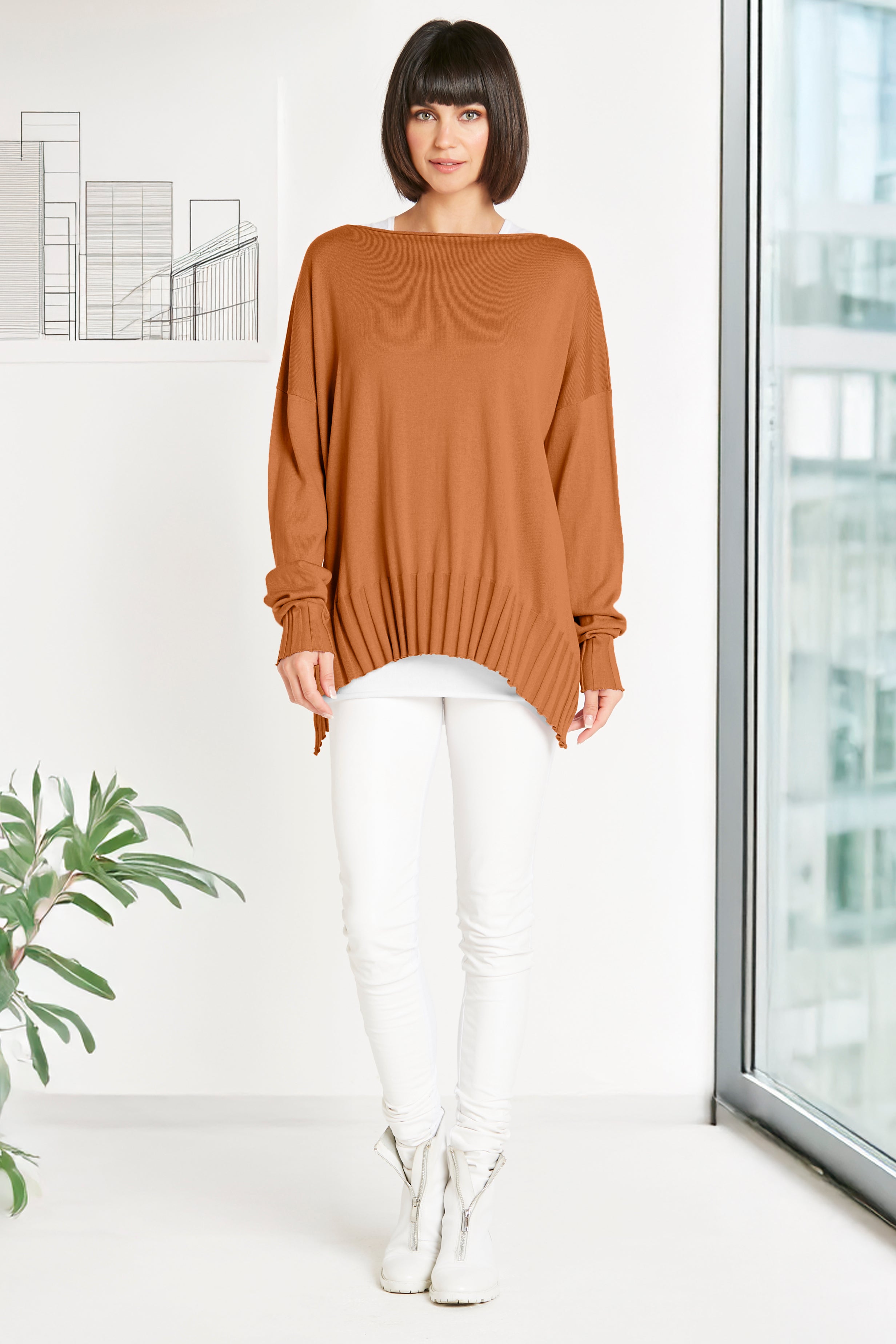 Pima Cotton Boatneck Rib