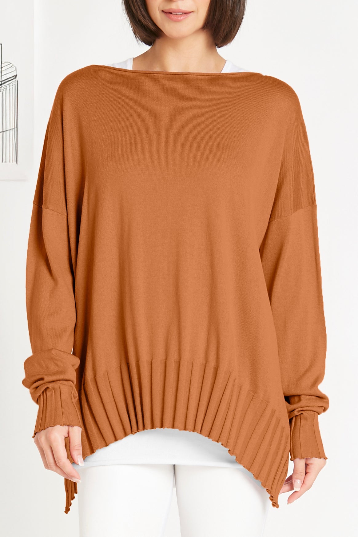 Pima Cotton Boatneck Rib
