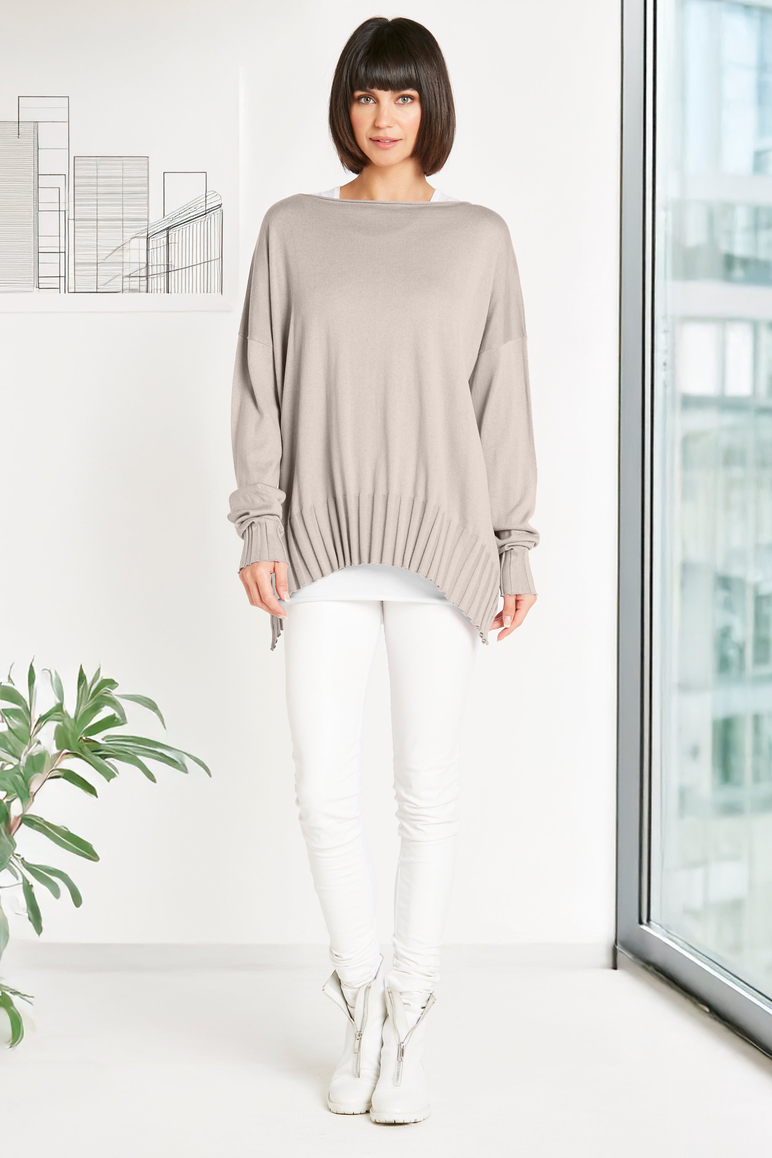 Pima Cotton Boatneck Rib