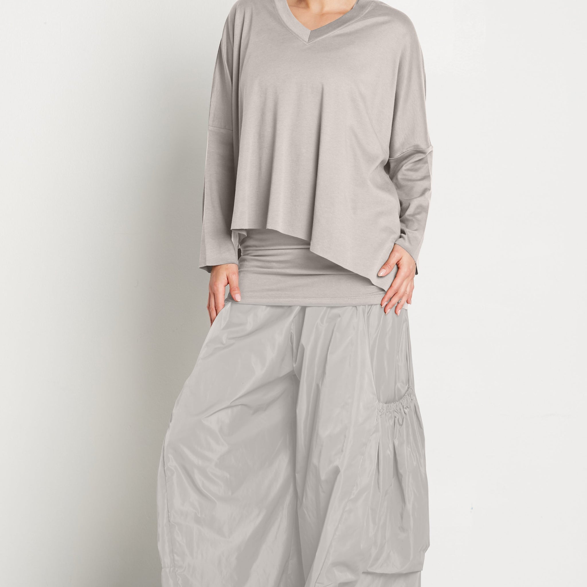 Pima Cotton V Neck Tee